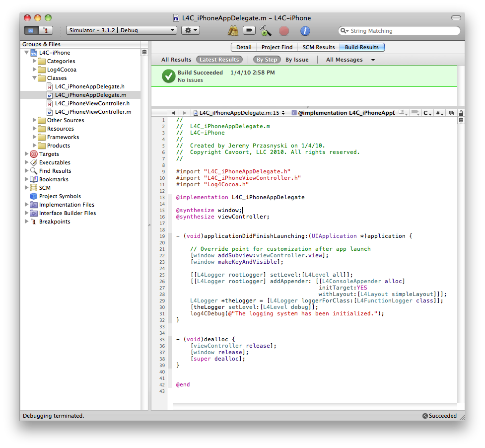 Example AppDelegate
